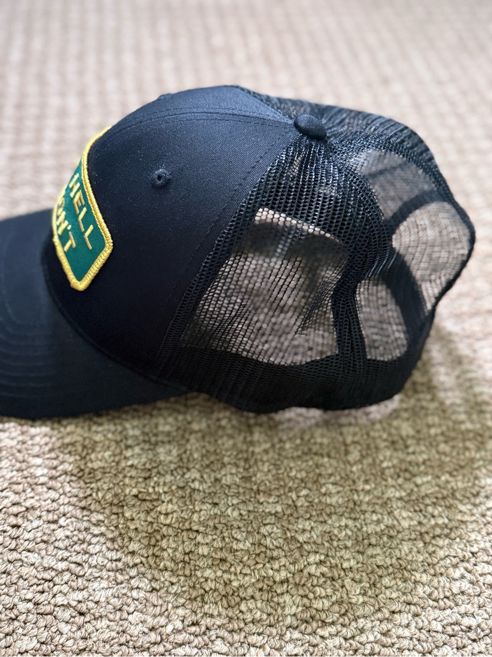 THE HELL I WON’T mesh snapback trucker hat - Picture 3 of 7